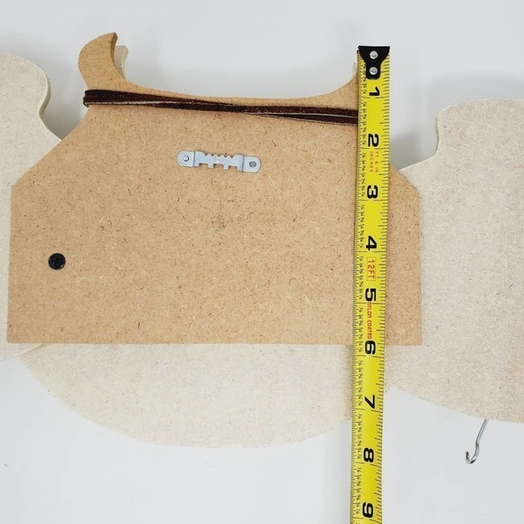 Welcome Sign Southwestern Wall Hanging Native Art Pottery Design Leather Strap - Picture 10 of 12